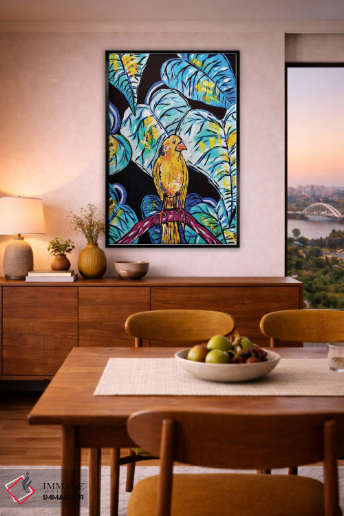 تابلو دکوراتیو قناری اثر نیکولتا پینتس - D6B