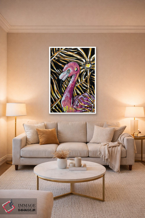تابلو دکوراتیو فلامینگو اثر نیکولتا پینتس - D3W