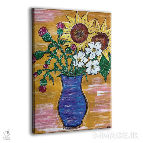 تابلو دکوراتیو شکوفه های بیابان اثر نیکولتا پینتس - نمای پرسپکتیو محصول