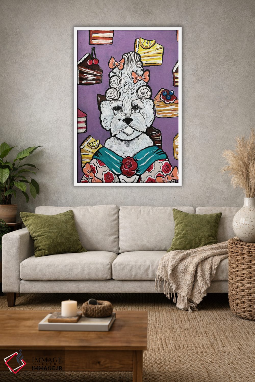 تابلو دکوراتیو ملکه بیشون اثر نیکولتا پینتس - D1W