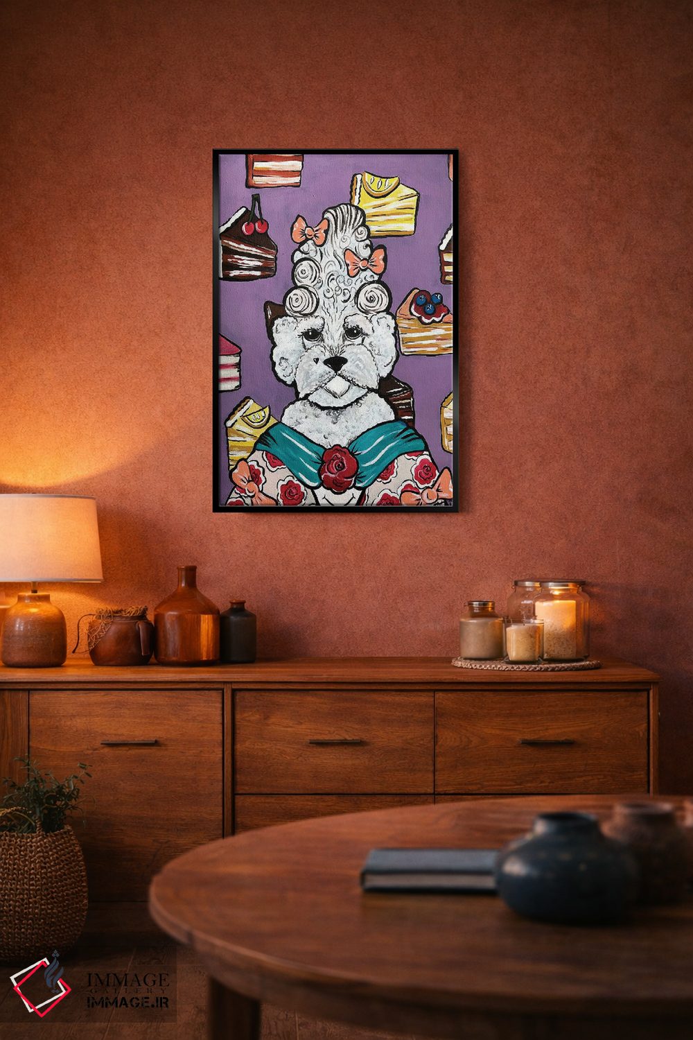 تابلو دکوراتیو ملکه بیشون اثر نیکولتا پینتس - D5B