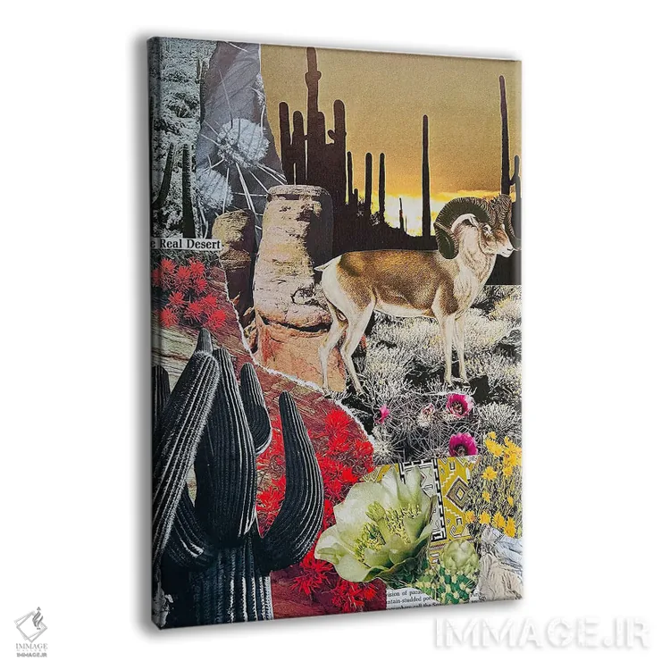 تابلو دکوراتیو بیابان واقعی اثر نیکولتا پینتس - نمای پرسپکتیو محصول