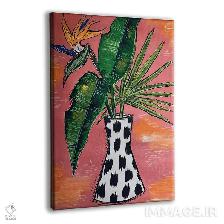 تابلو دکوراتیو شکوفه های استوایی اثر نیکولتا پینتس - نمای پرسپکتیو محصول
