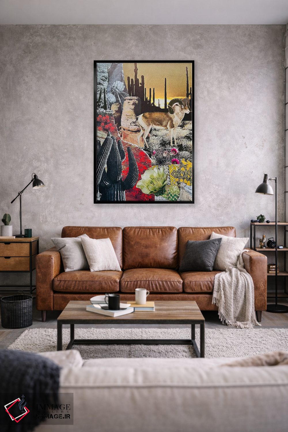 تابلو دکوراتیو بیابان واقعی اثر نیکولتا پینتس - D1B