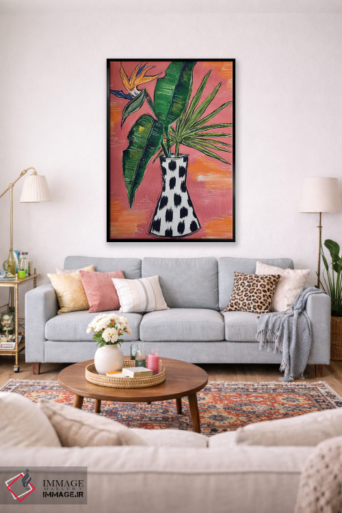 تابلو دکوراتیو شکوفه های استوایی اثر نیکولتا پینتس - D1B