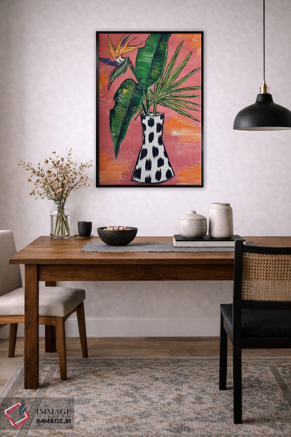 تابلو دکوراتیو شکوفه های استوایی اثر نیکولتا پینتس - D5B