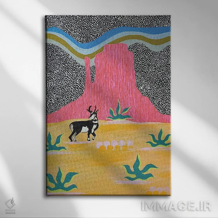 تابلو دکوراتیو پرانگهورن اثر نیکولتا پینتس - نمای روبهرو روی دیوار