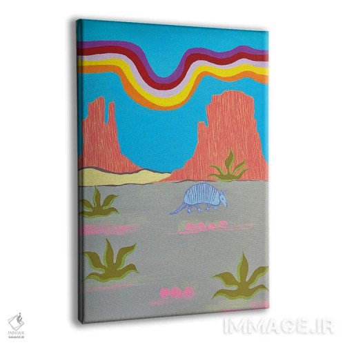 تابلو دکوراتیو آرمدیلو اثر نیکولتا پینتس - نمای پرسپکتیو محصول