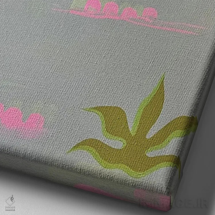 تابلو دکوراتیو آرمدیلو اثر نیکولتا پینتس - نمای نزدیک بافت بوم