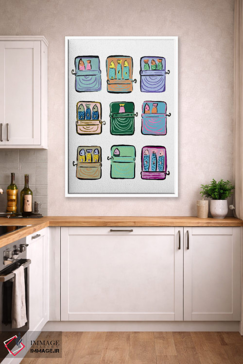 تابلو دکوراتیو قوطی ماهی سارباور اثر نیکولتا پینتس - D4W