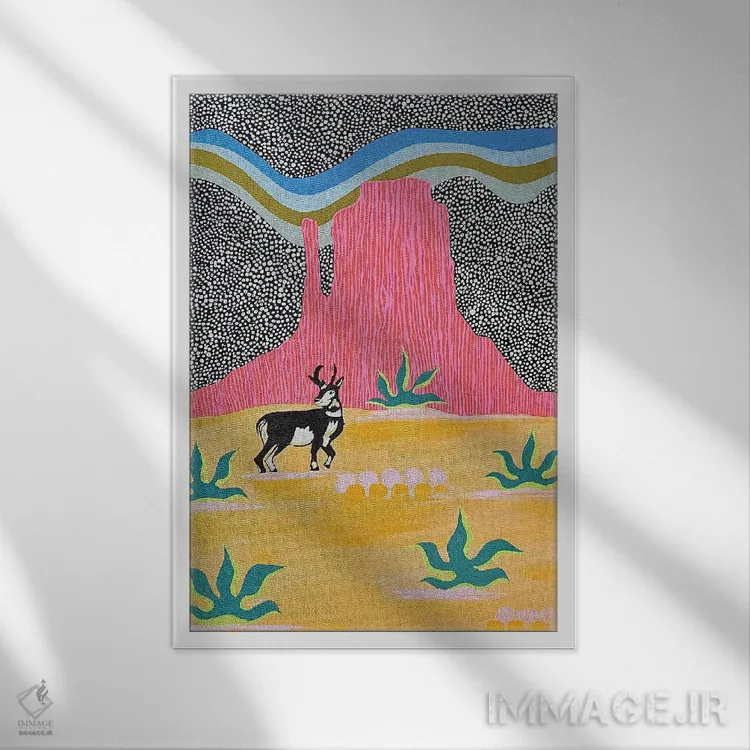 تابلو دکوراتیو پرانگهورن اثر نیکولتا پینتس - نمای قابدار سفید