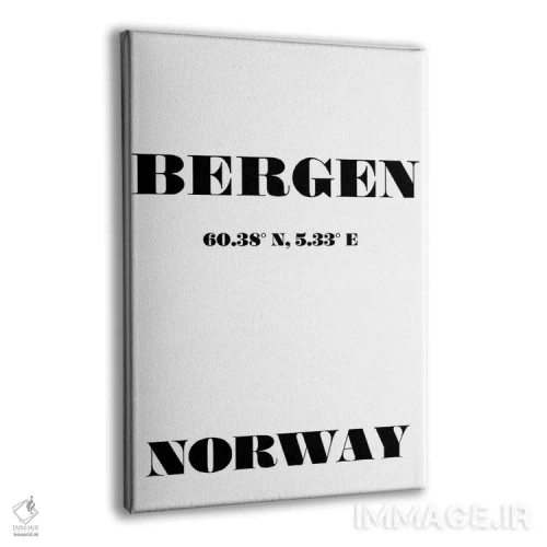 تابلو مدرن برگن اثر نوردیک پرینت استودیو - نمای پرسپکتیو محصول