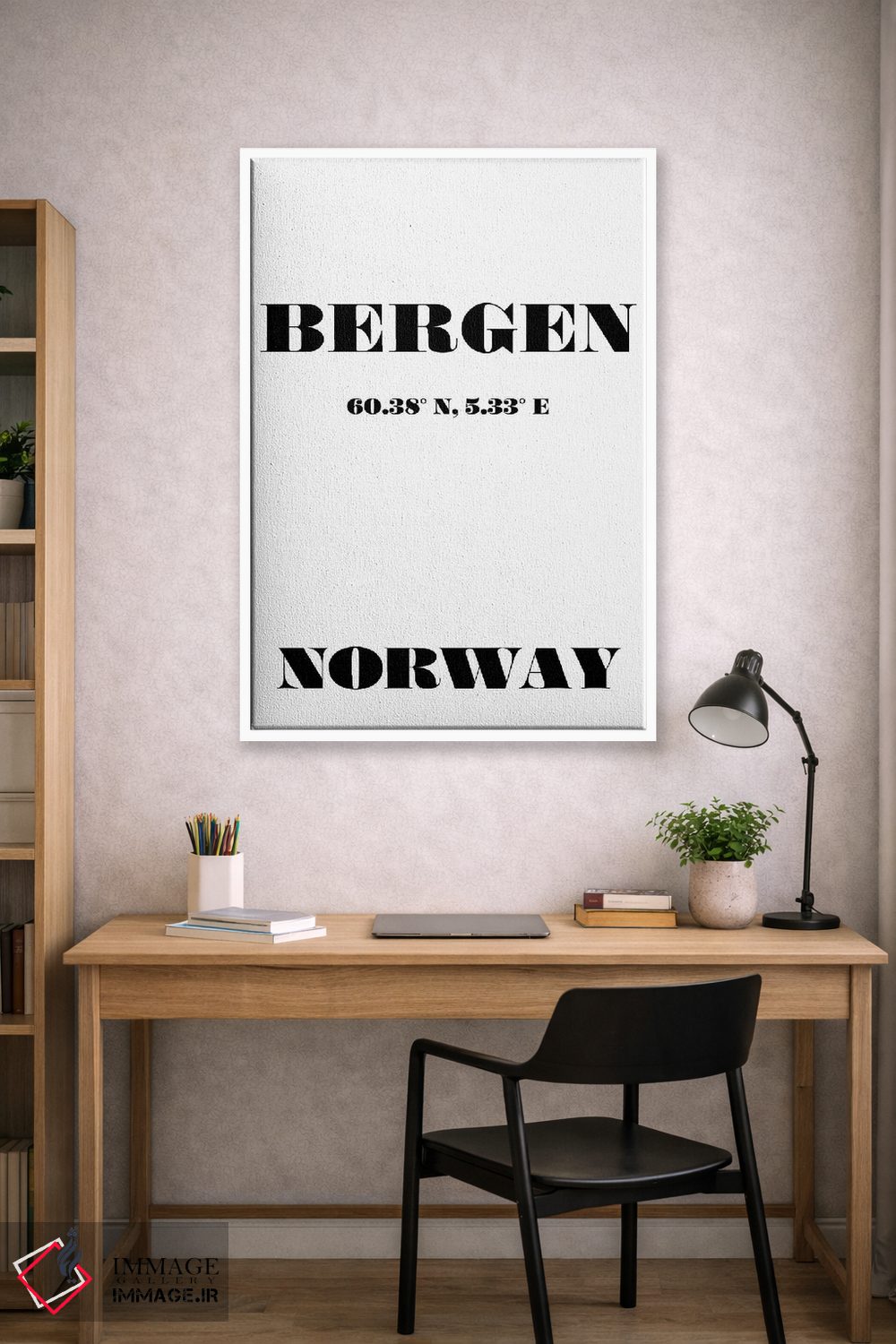 تابلو مدرن برگن اثر نوردیک پرینت استودیو - D1W