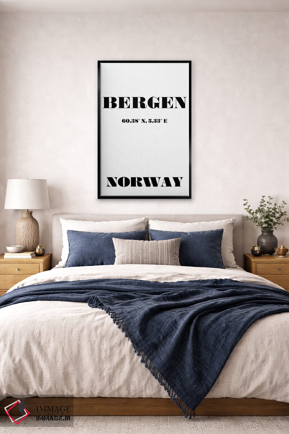 تابلو مدرن برگن اثر نوردیک پرینت استودیو - D6B