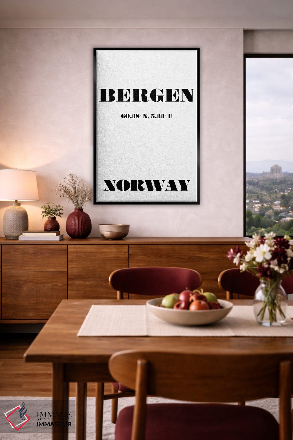 تابلو مدرن برگن اثر نوردیک پرینت استودیو - D4B