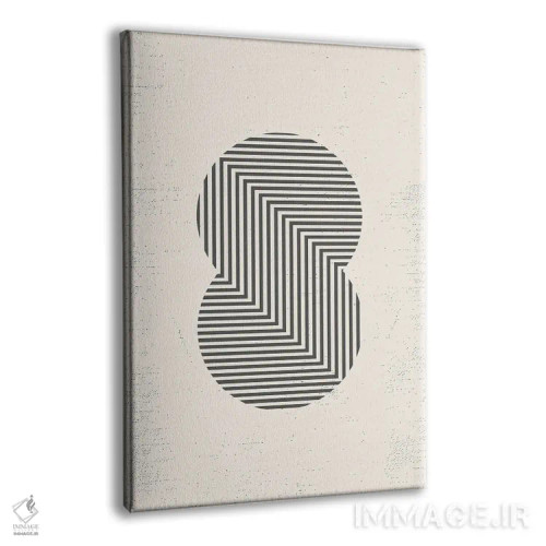 تابلو مینیمال هندسه مدرن نیمه قرن II اثر نوردیک پرینت استودیو - نمای پرسپکتیو محصول