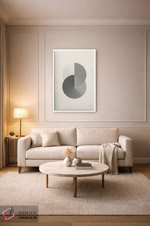 تابلو مینیمال هندسه مدرن نیمه قرن I اثر نوردیک پرینت استودیو - D2W