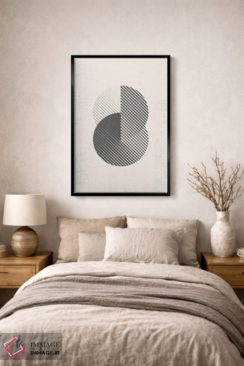تابلو مینیمال هندسه مدرن نیمه قرن I اثر نوردیک پرینت استودیو - D1B