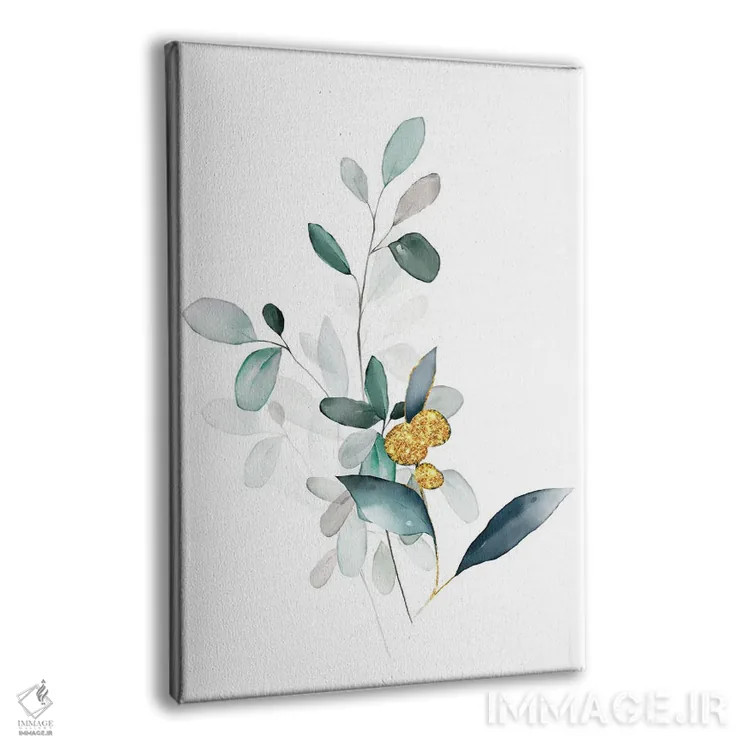 تابلو مینیمال گل های گیاهی مینیمال اثر نوردیک پرینت استودیو - نمای پرسپکتیو محصول
