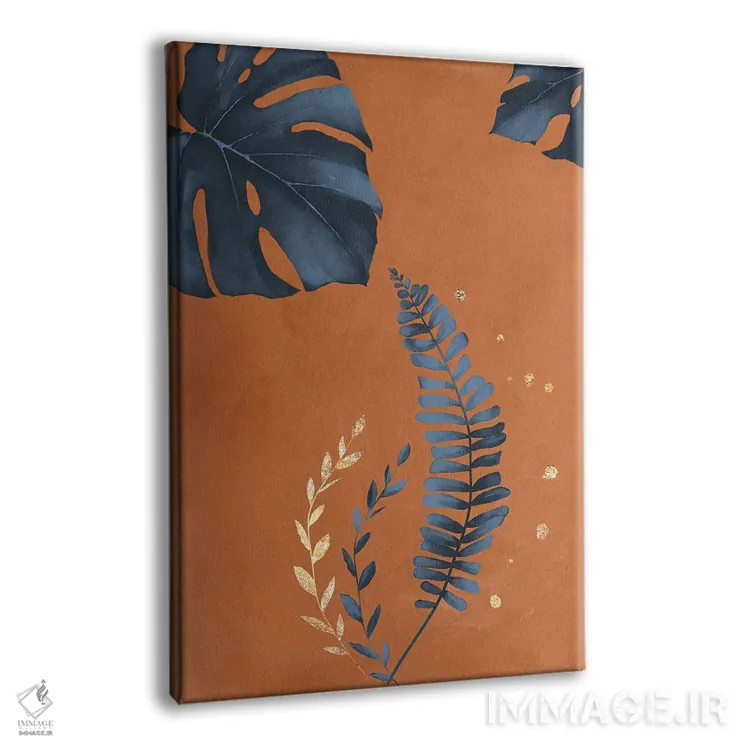 تابلو مینیمال برگ مانسترا اثر نوردیک پرینت استودیو - نمای پرسپکتیو محصول