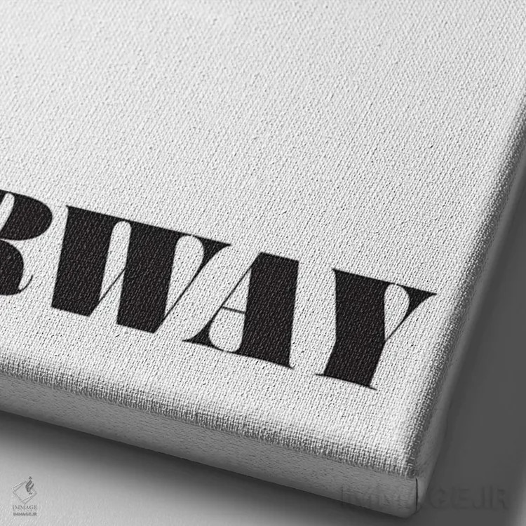 تابلو مدرن مختصات اسلو نروژ اثر نوردیک پرینت استودیو - نمای نزدیک بافت بوم