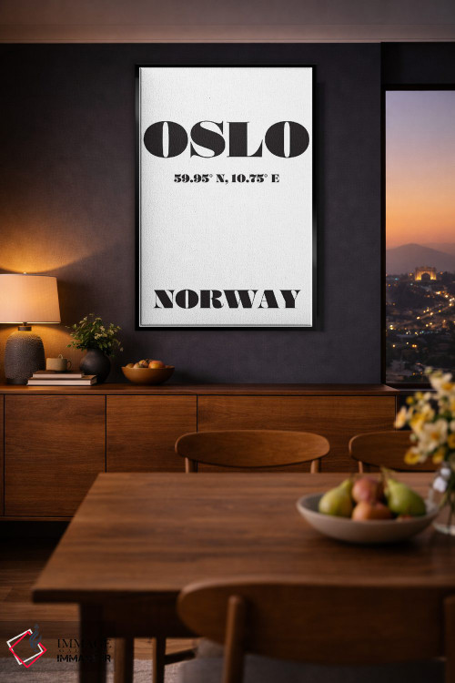 تابلو مدرن مختصات اسلو نروژ اثر نوردیک پرینت استودیو - D2B