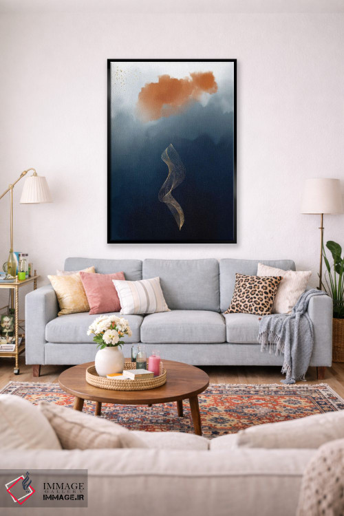 تابلو انتزاعی مطالعه فانتزی آبرنگی ۲ اثر نوردیک پرینت استودیو - D1B