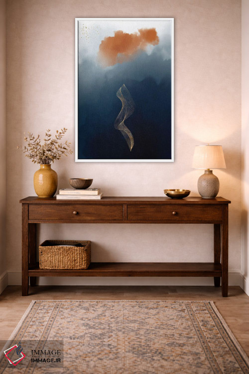 تابلو انتزاعی مطالعه فانتزی آبرنگی ۲ اثر نوردیک پرینت استودیو - D2W
