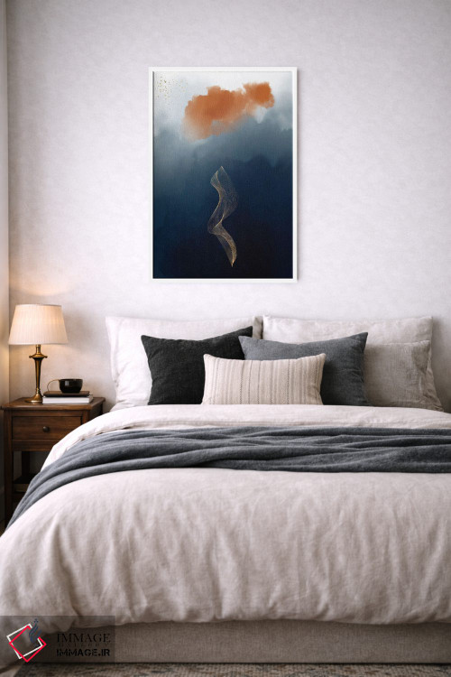 تابلو انتزاعی مطالعه فانتزی آبرنگی ۲ اثر نوردیک پرینت استودیو - D5W