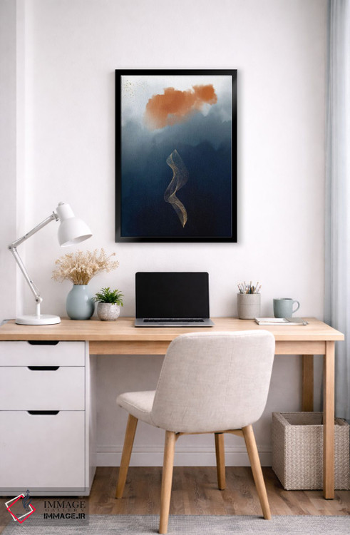 تابلو انتزاعی مطالعه فانتزی آبرنگی ۲ اثر نوردیک پرینت استودیو - D6B