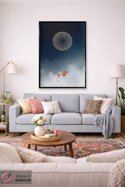 تابلو انتزاعی مطالعه فانتزی آبرنگی ۱ اثر نوردیک پرینت استودیو - D1B