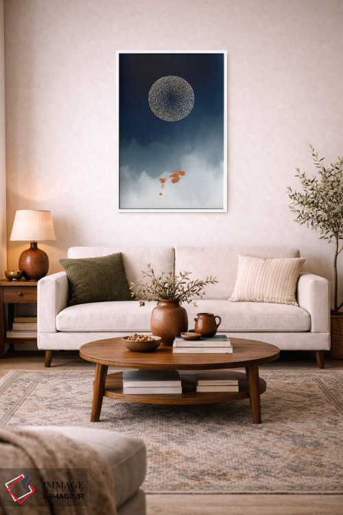 تابلو انتزاعی مطالعه فانتزی آبرنگی ۱ اثر نوردیک پرینت استودیو - D2W