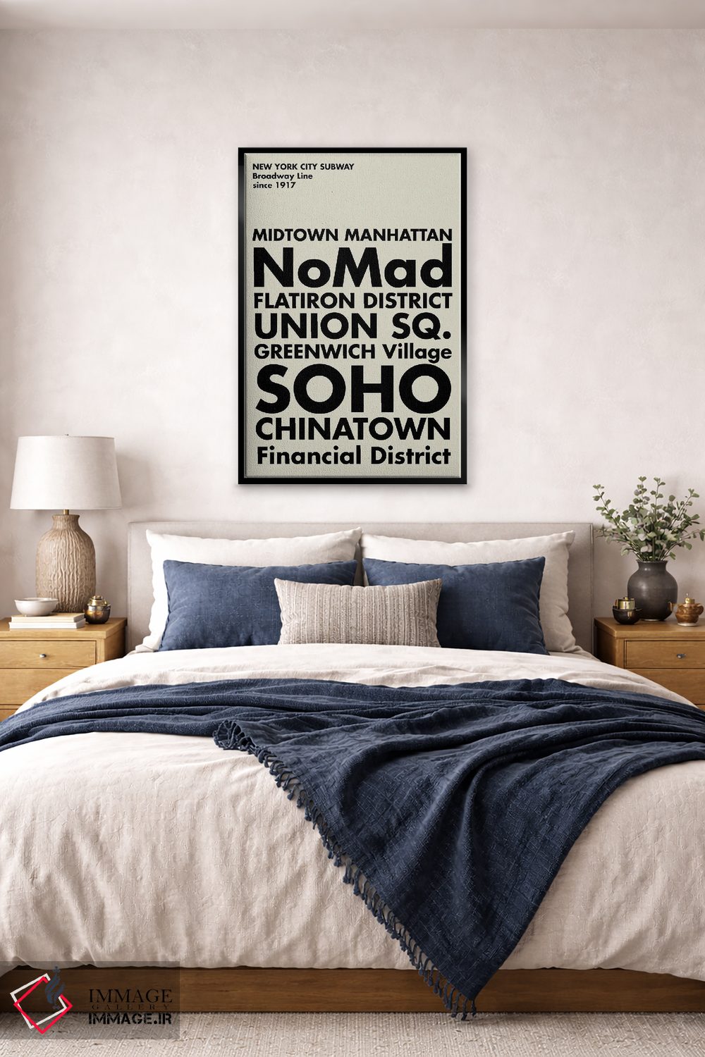 تابلو مدرنی ایستگاه های متروی نیویورک اثر نوردیک پرینت استودیو - D6B