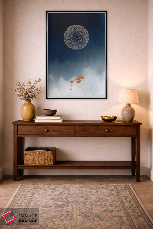 تابلو انتزاعی مطالعه فانتزی آبرنگی ۱ اثر نوردیک پرینت استودیو - D4B