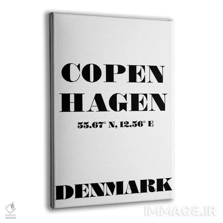 تابلو مدرن کپنهاگ اثر نوردیک پرینت استودیو - نمای پرسپکتیو محصول