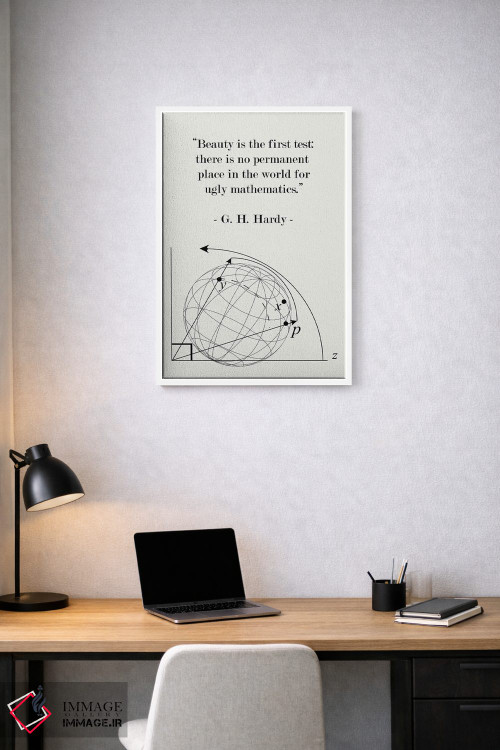 تابلو مدرن نقل قول ریاضیاتی جی. اچ. هاردی اثر نوردیک پرینت استودیو - D1W