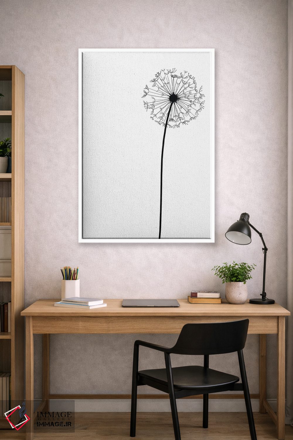 تابلو مینیمال قاصدک مدرن اثر نوردیک پرینت استودیو - D1W