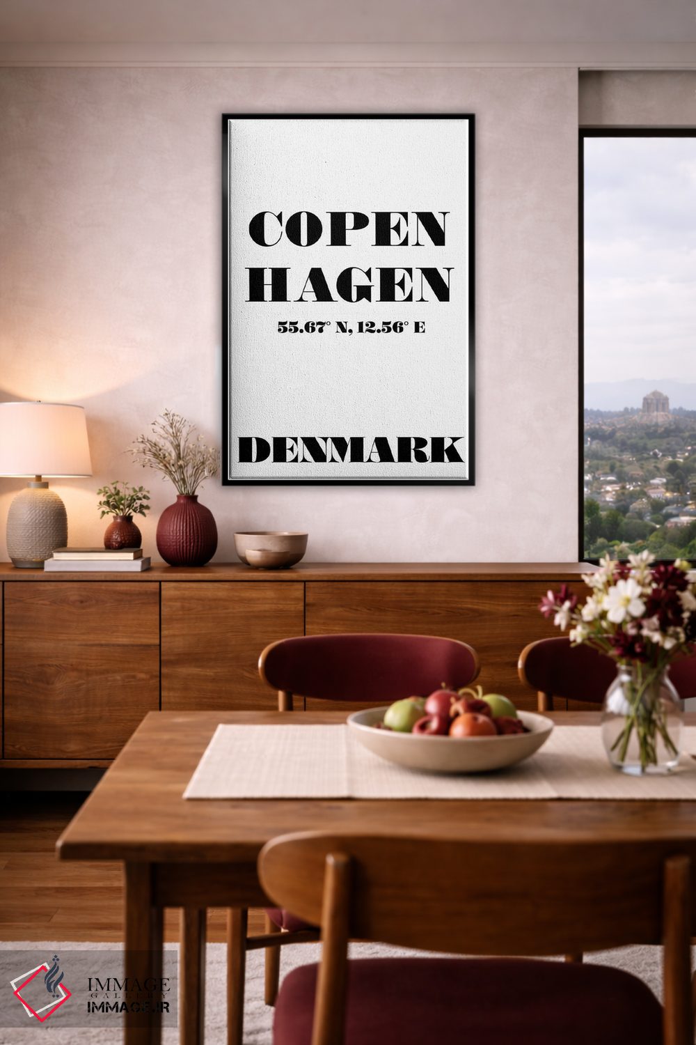 تابلو مدرن کپنهاگ اثر نوردیک پرینت استودیو - D4B