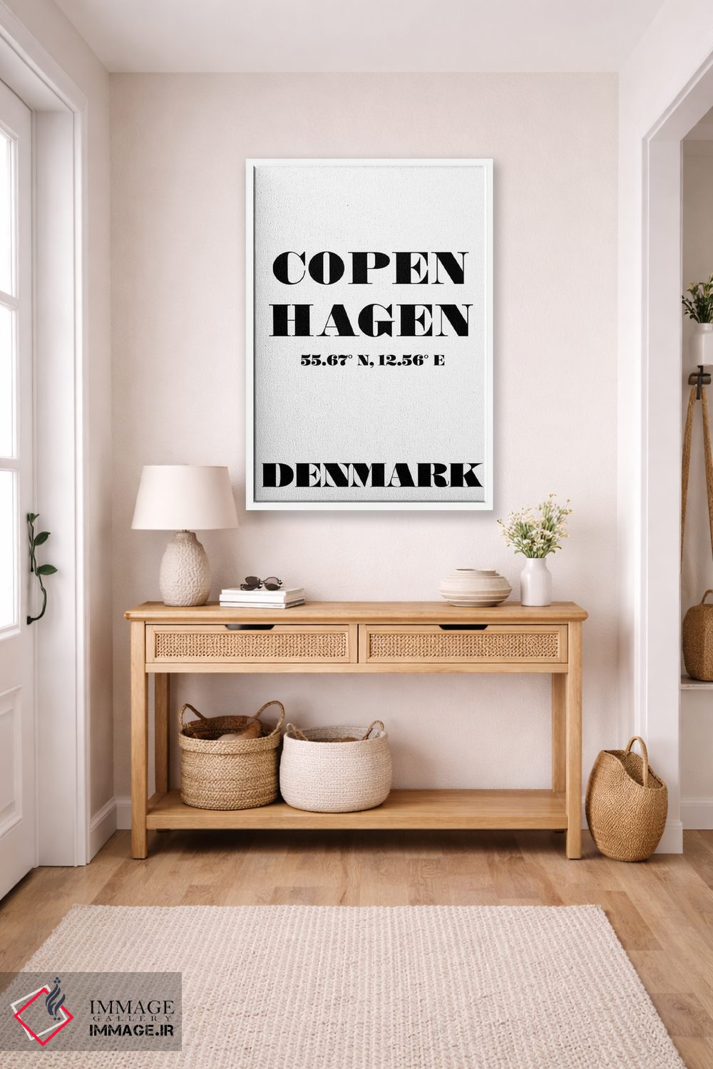 تابلو مدرن کپنهاگ اثر نوردیک پرینت استودیو - D5W