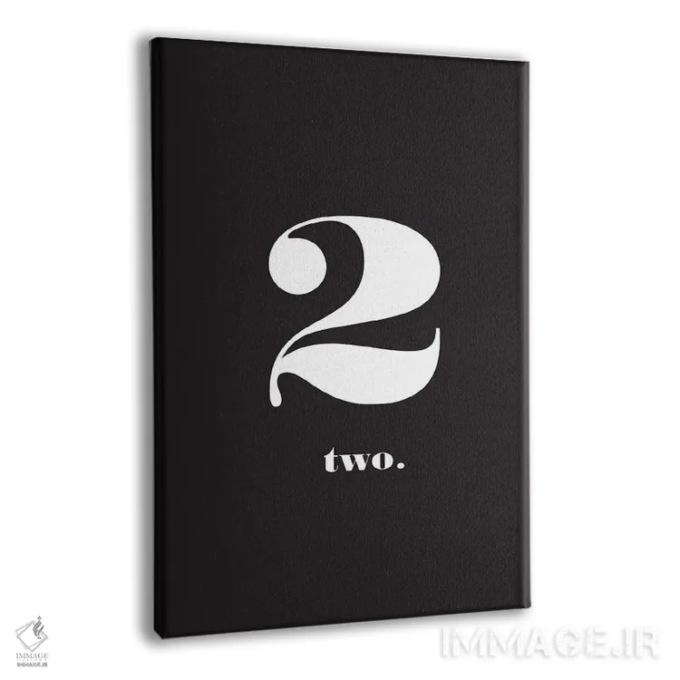 تابلو مینیمال شماره ۲ اثر نوردیک پرینت استودیو - نمای پرسپکتیو محصول