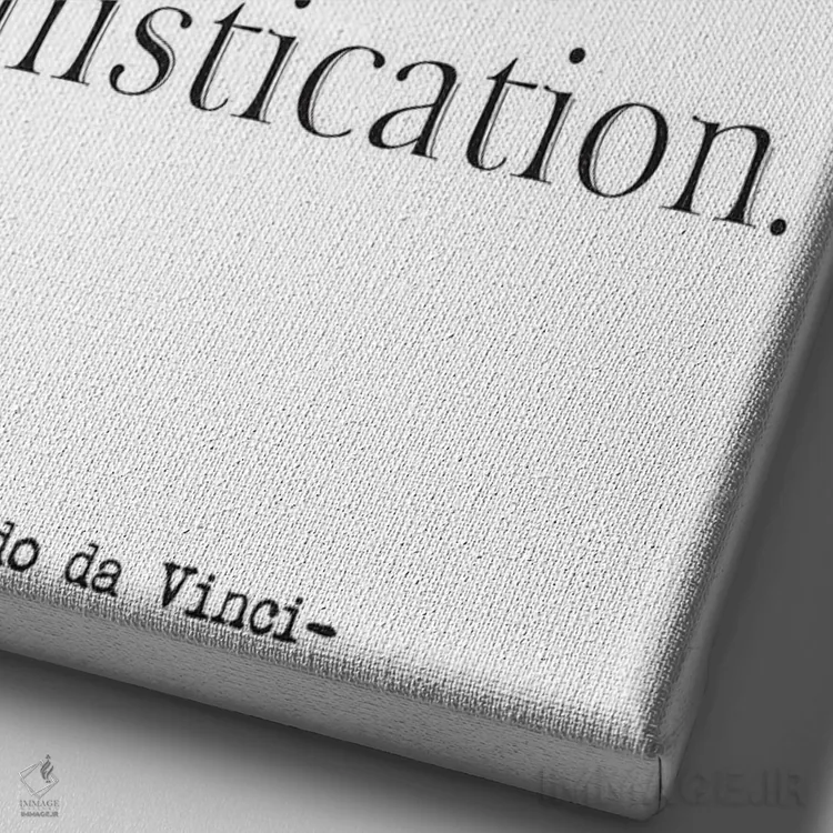 تابلو مدرن سادگی اثر نوردیک پرینت استودیو - نمای نزدیک بافت بوم