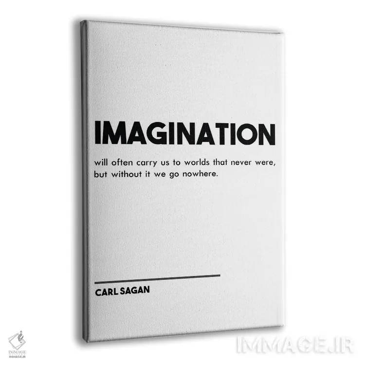 تابلو مدرن تخیل اثر نوردیک پرینت استودیو - نمای پرسپکتیو محصول