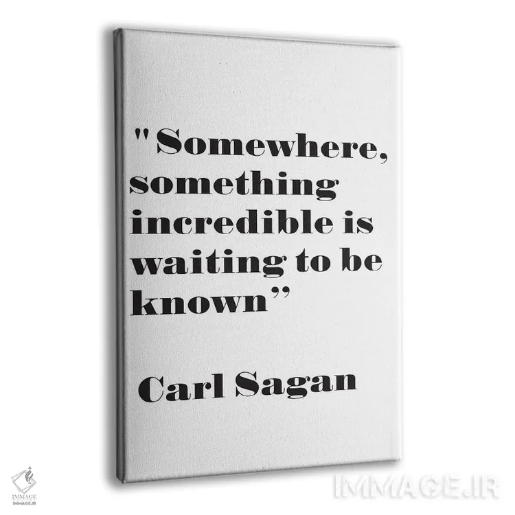 تابلو مدرن چیزی شگفت انگیز اثر نوردیک پرینت استودیو - نمای پرسپکتیو محصول