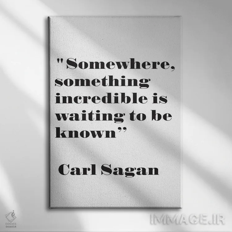 تابلو مدرن چیزی شگفت انگیز اثر نوردیک پرینت استودیو - نمای روبهرو روی دیوار