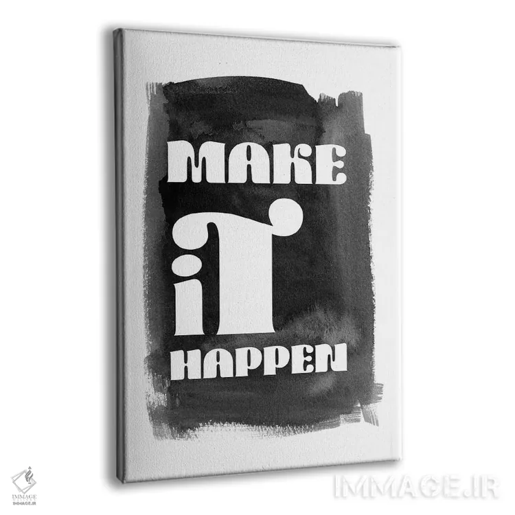 تابلو مینیمال انجامش بده اثر نوردیک پرینت استودیو - نمای پرسپکتیو محصول