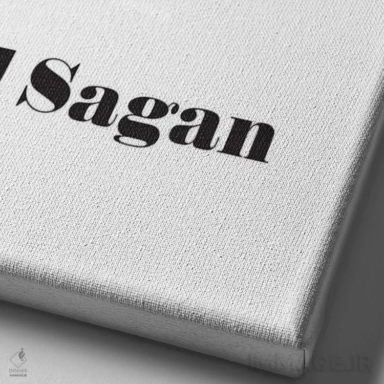 تابلو مدرن چیزی شگفت انگیز اثر نوردیک پرینت استودیو - نمای نزدیک بافت بوم