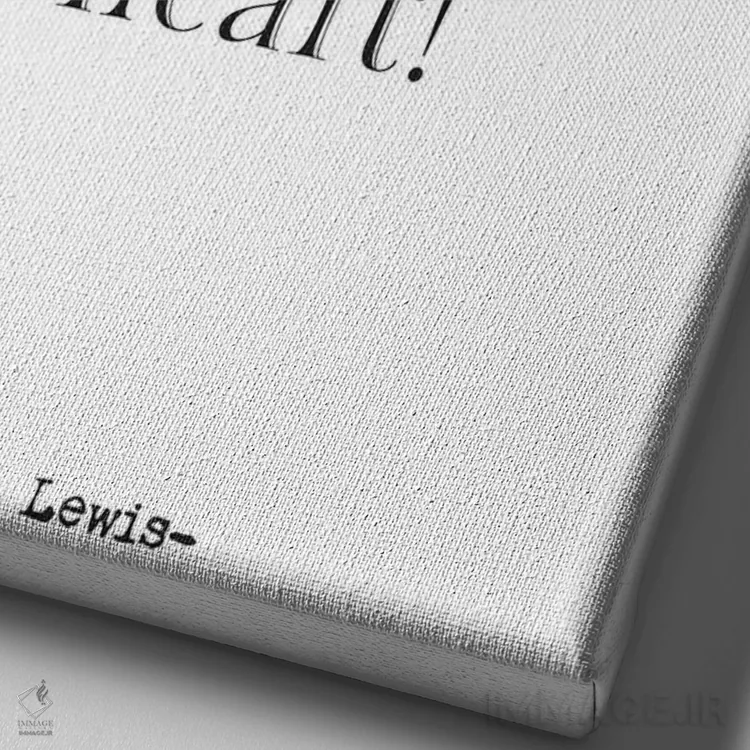 تابلو مدرن Dear Heart!,شجاعت، ای دل! اثر نوردیک پرینت استودیو - نمای نزدیک بافت بوم