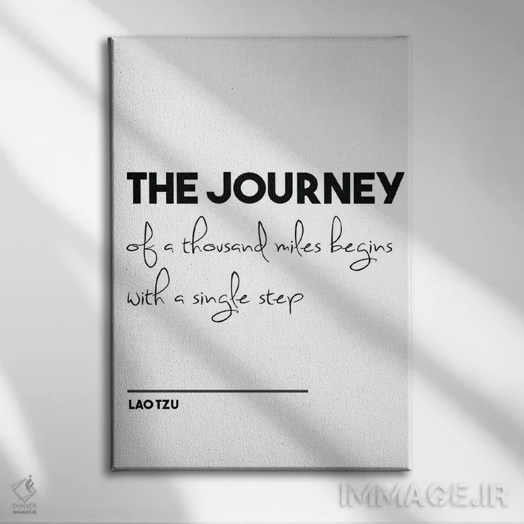 تابلو مدرن سفر اثر نوردیک پرینت استودیو - نمای روبهرو روی دیوار