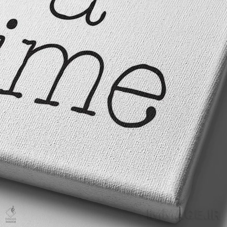 تابلو مدرن نقل قول انگیزشی یک روز در هر بار اثر نوردیک پرینت استودیو - نمای نزدیک بافت بوم