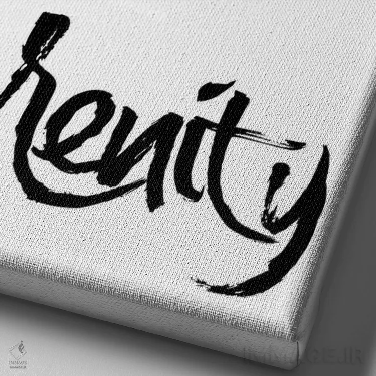 تابلو مدرن آرامش اثر نوردیک پرینت استودیو - نمای نزدیک بافت بوم